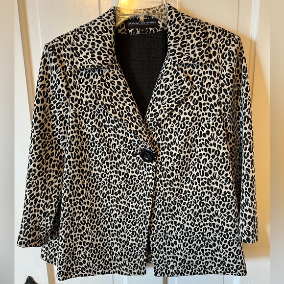Donna Degnan Leopard Print Jacket - Picture 1 of 4